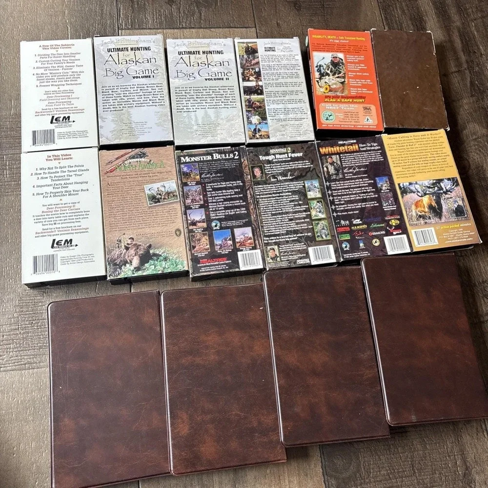 Vtg Lot Of 14 VHS Whitetail Deer Elk Alaska Hunting Monster Bucks Buckmasters